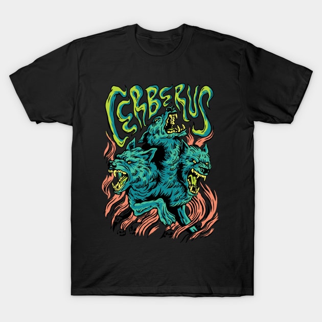 Cerberus Unleashed | Guardian of the Underworld | MyThocoMix T-Shirt by Popculture Tee Collection